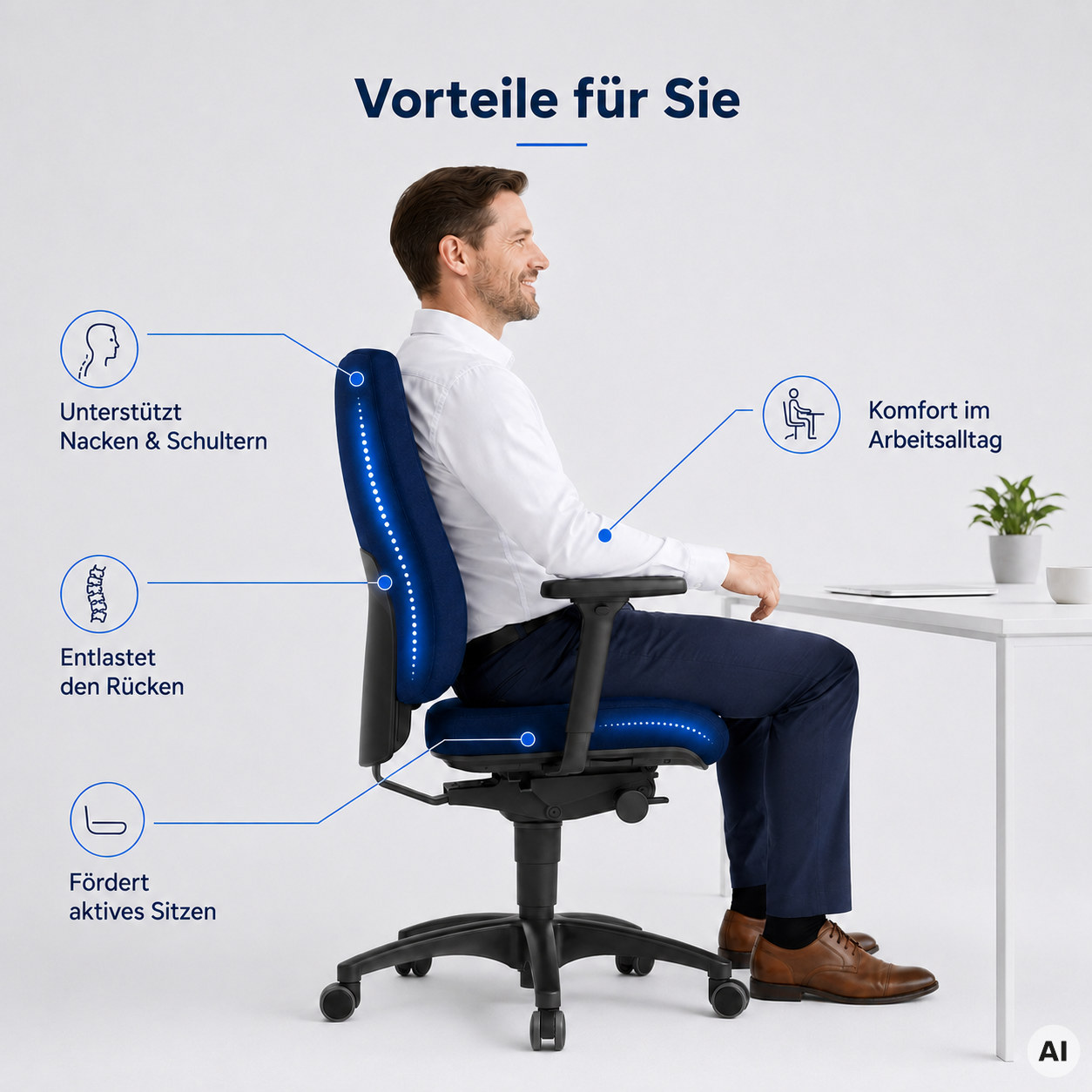 Cube Balance M - Hochwertiger Profi Bürostuhl