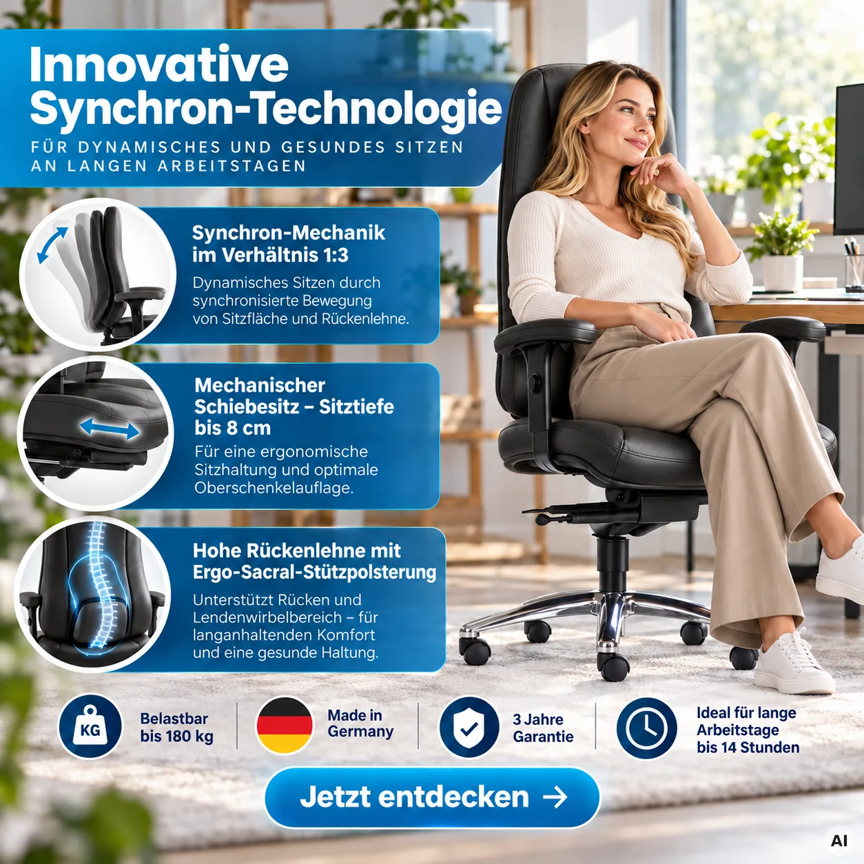 Dynamik Hochlehner - Home Office Chefsessel