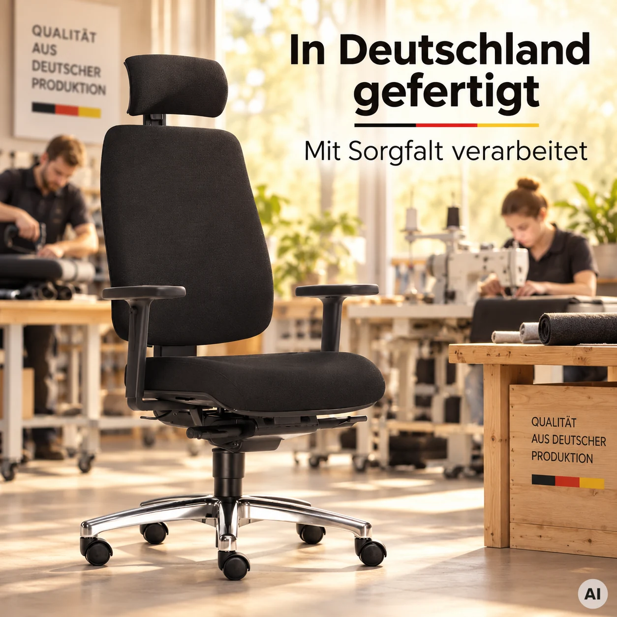 Spirit L mit Kopfstütze - Allrounder Bürostuhl